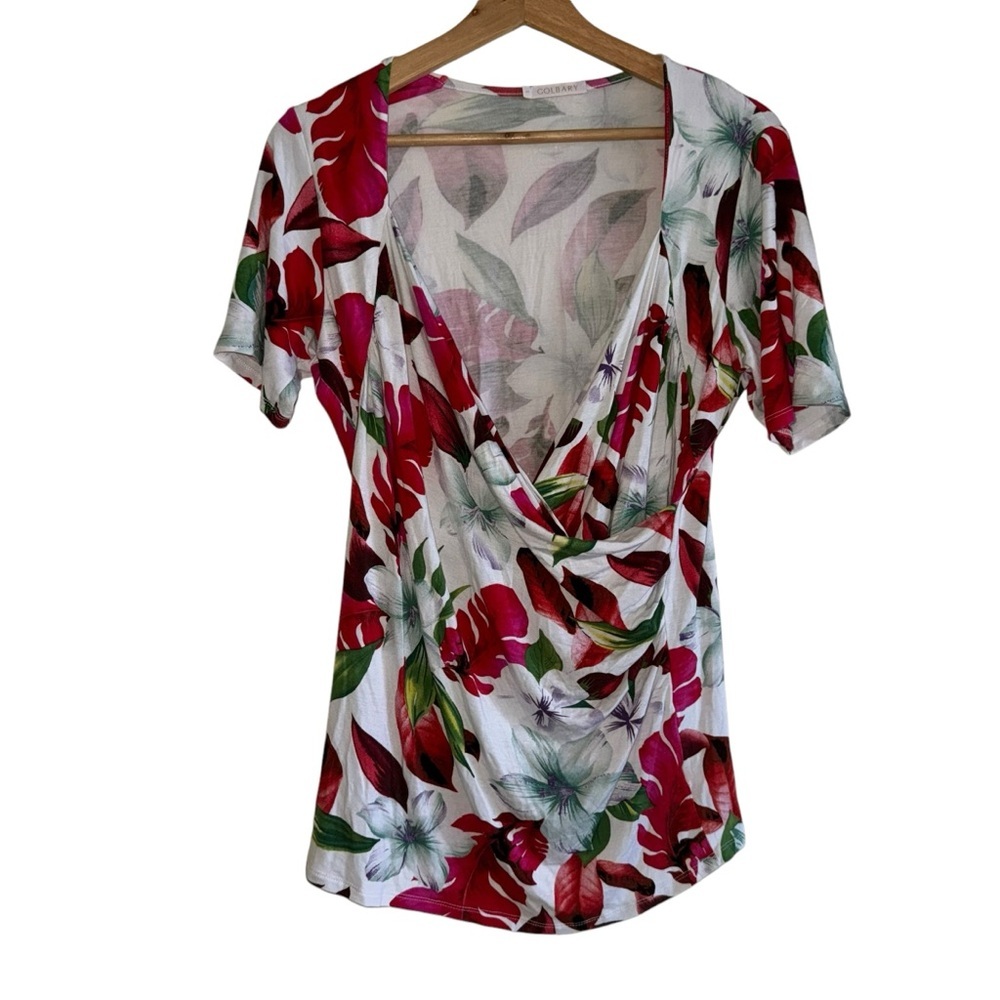 Floral Faux Wrap Top